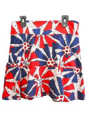 Pickleball Bella United We Dink Patriotic Skort Womens Size M 2 (6-8) Drop Pleat